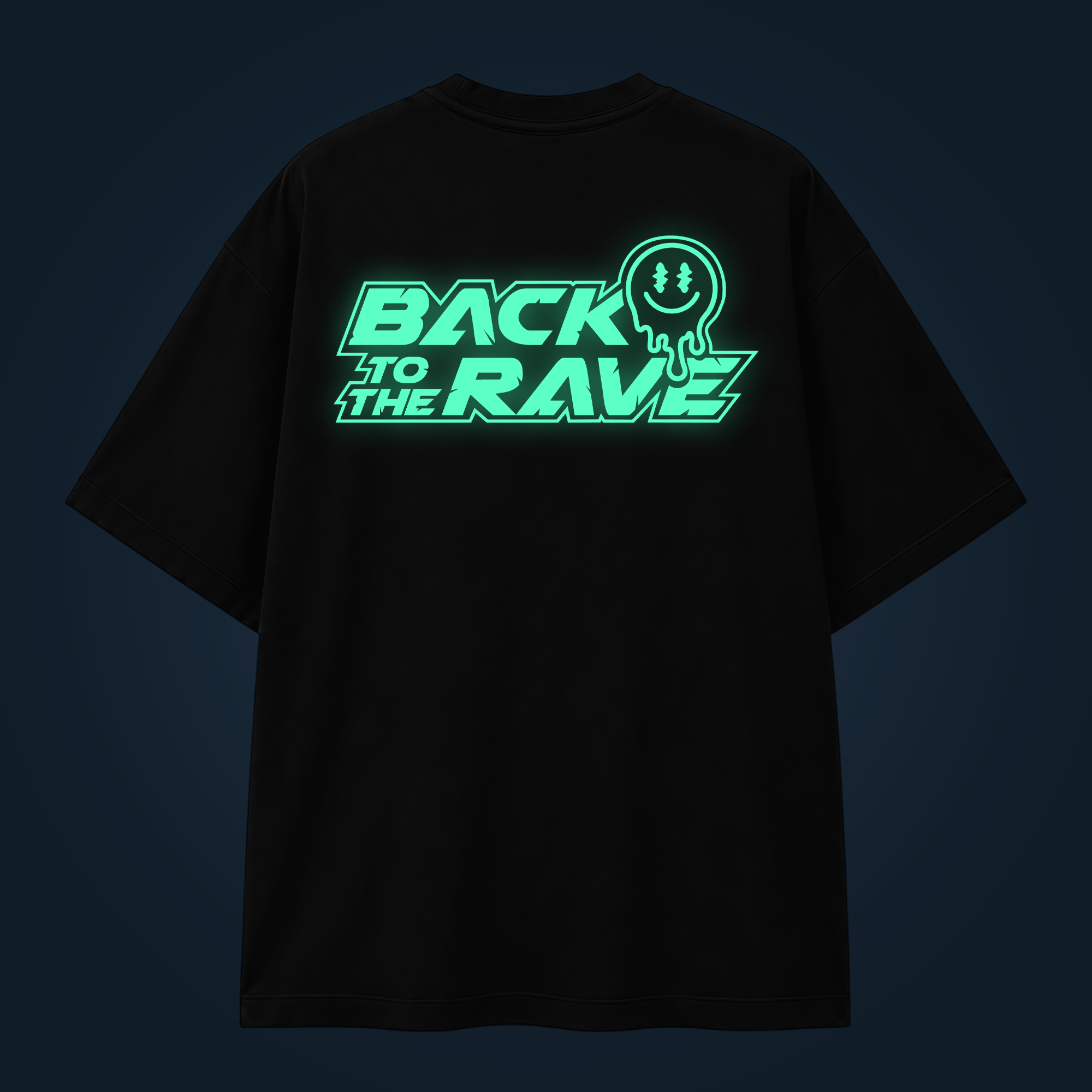 Back To The Rave oversized t-shirt backprint