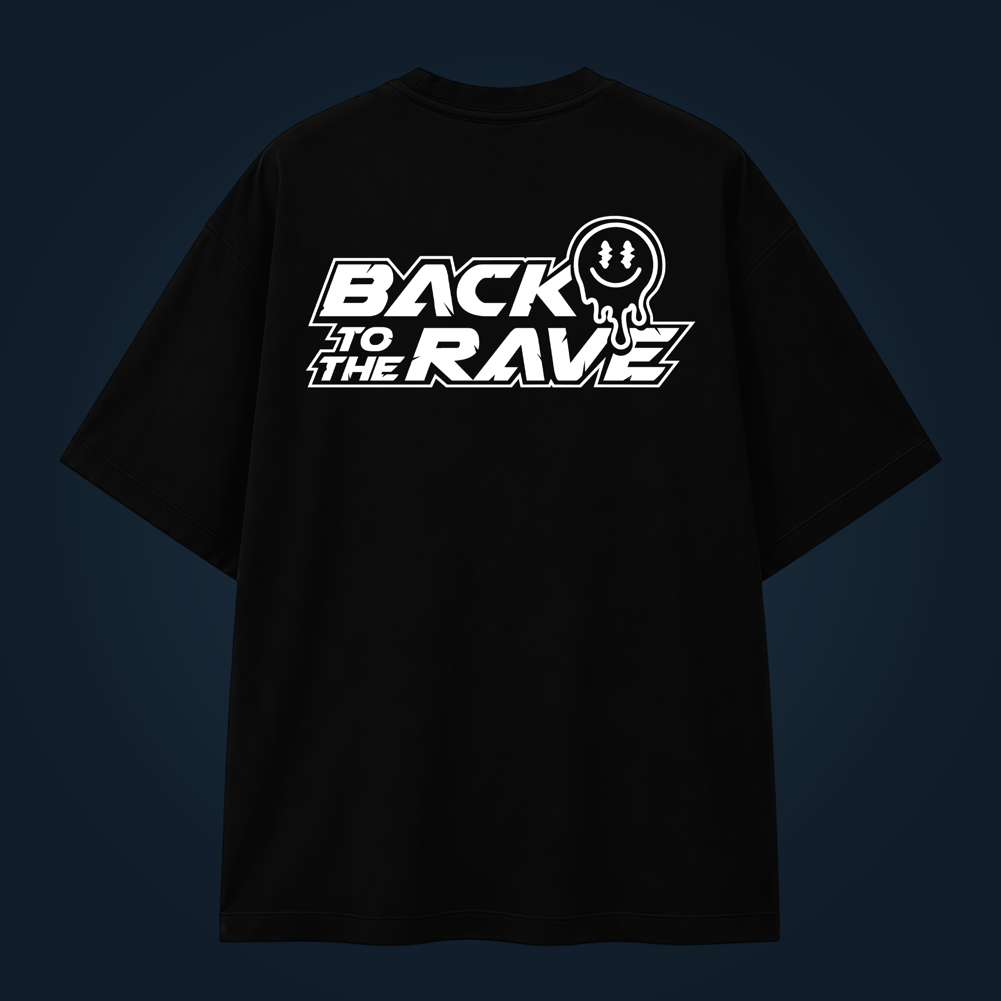 Back To The Rave oversized t-shirt backprint - Image 2
