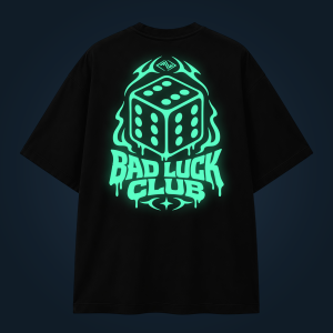 BAD LUCK CLUB oversized t-shirt backprint