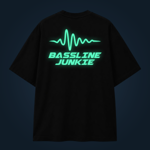 Bassline Junkie oversized t-shirt backprint