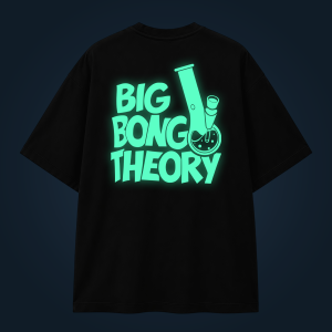 Big Bong Theory oversized t-shirt backprint