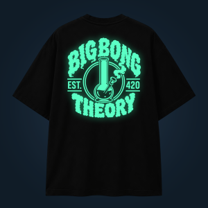 Big Bong Theory oversized t-shirt backprint