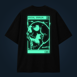 Fatal Error oversized t-shirt backprint