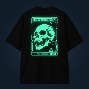 Fatal Error oversized t-shirt backprint
