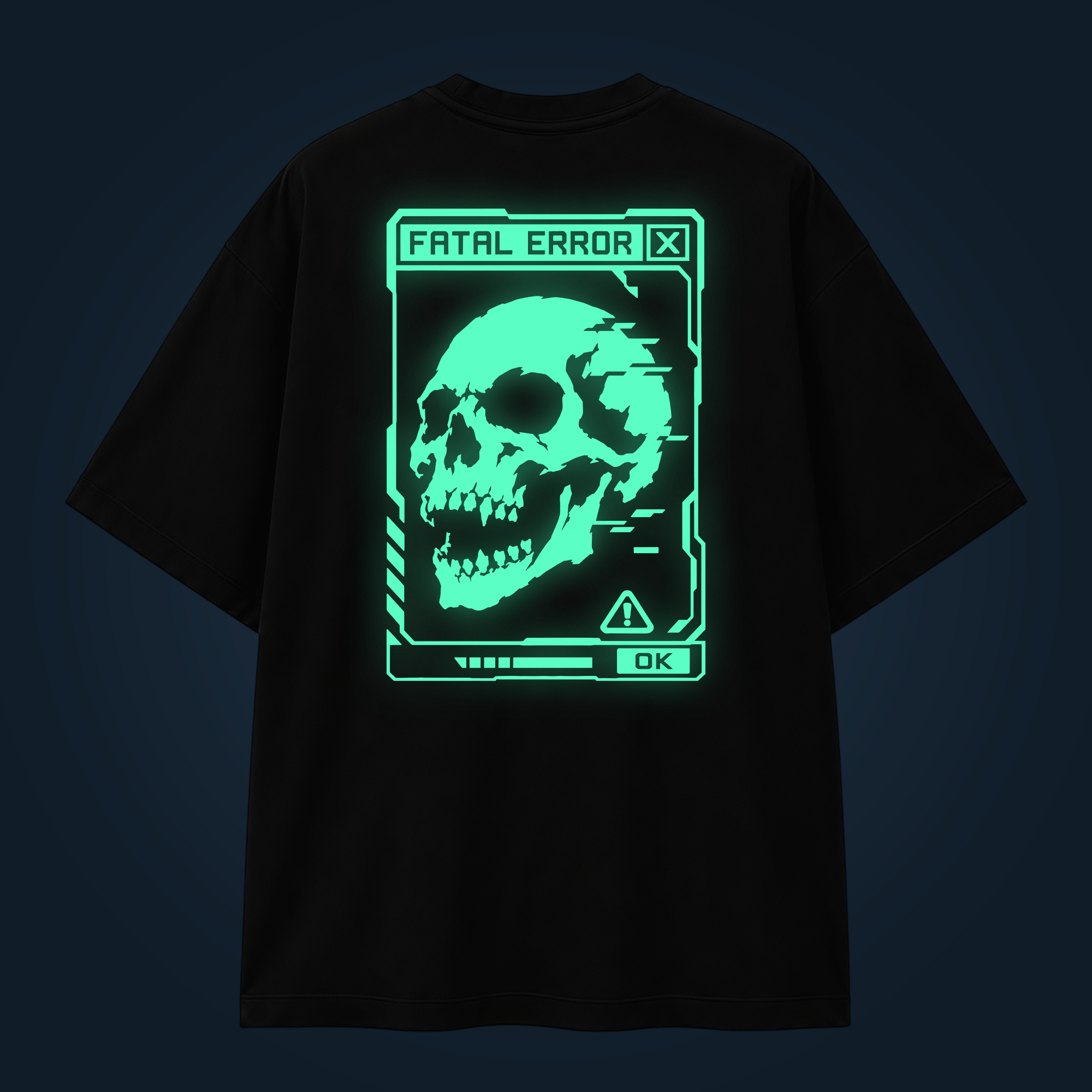 Fatal Error oversized t-shirt backprint
