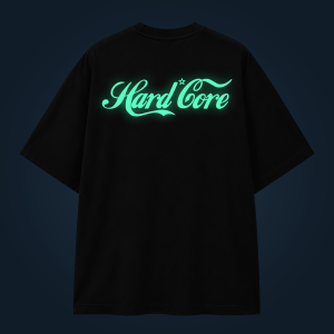 HARD CORE oversized t-shirt backprint