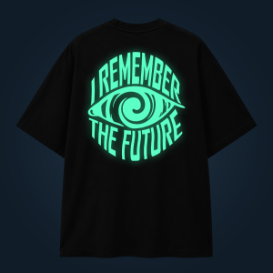 I Remember The Future oversized t-shirt backprint