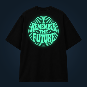 I Remember The Future oversized t-shirt backprint