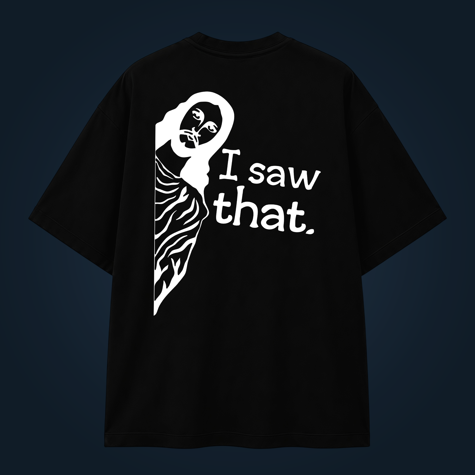 I Saw That oversized t-shirt backprint - Image 2