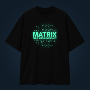 Matrix Was A Documentary oversized t-shirt
