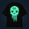 Melting Skull oversized t-shirt backprint