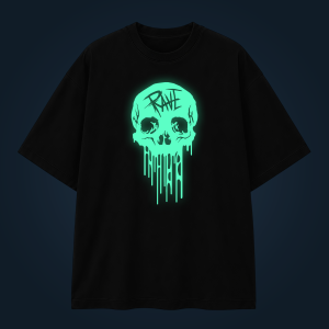 Melting Skull oversized t-shirt