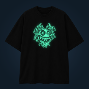 MUSHROOM SMILE oversized t-shirt