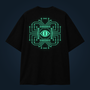 NEURAL WATCHER oversized t-shirt backprint
