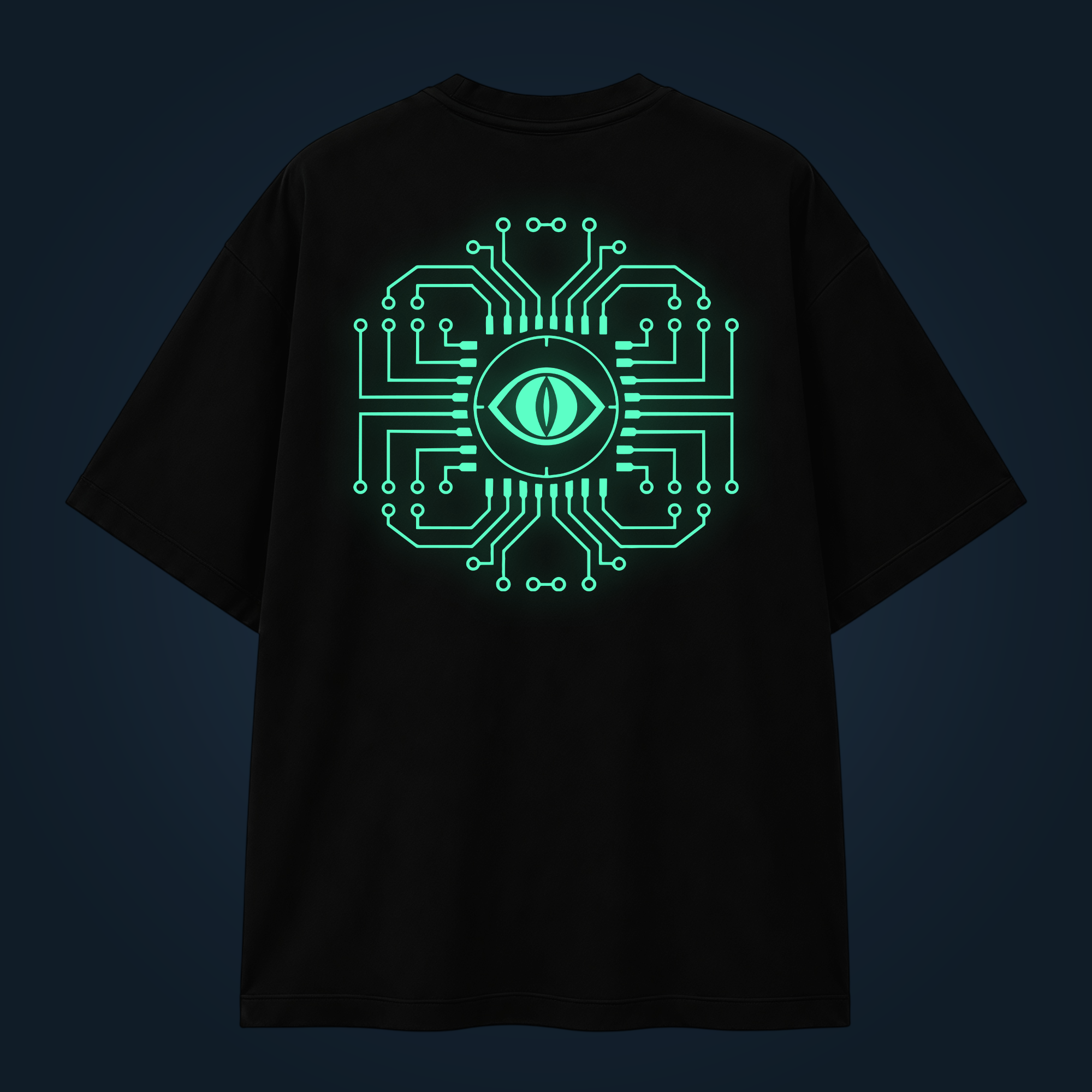 NEURAL WATCHER oversized t-shirt backprint