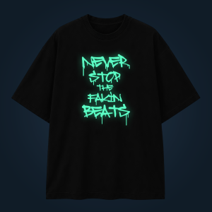 Never Stop oversized t-shirt