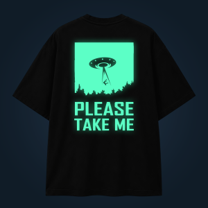 Please take me oversized t-shirt backprint