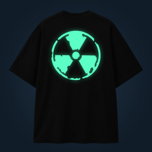 Radioactive oversized t-shirt backprint
