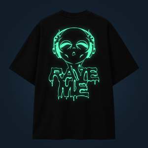 Rave Me oversized t-shirt backprint