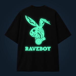 Raveboy oversized t-shirt backprint