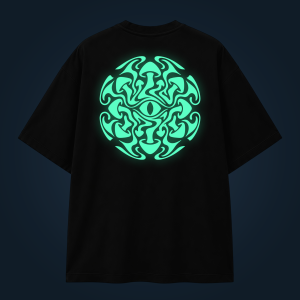 SHROOM SPHERE oversized t-shirt backprint
