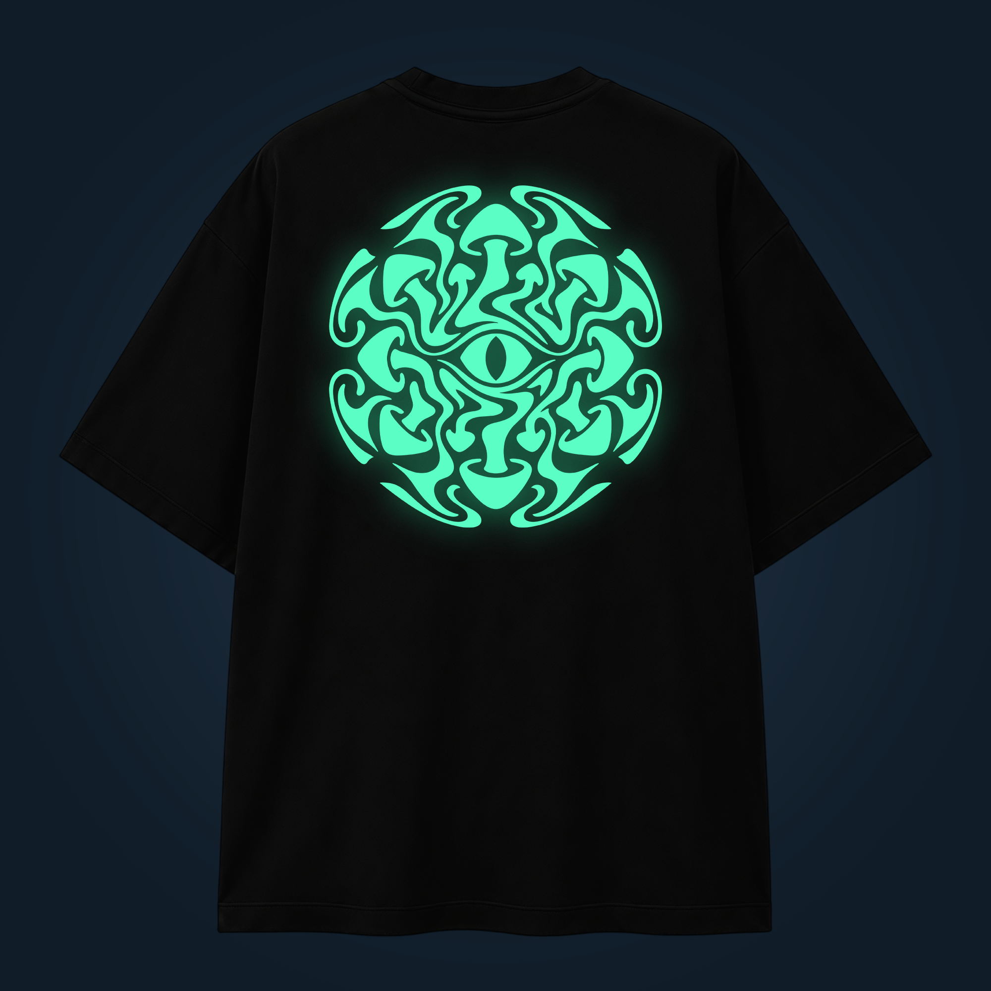 SHROOM SPHERE oversized t-shirt backprint