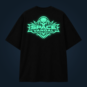 SPACE VANDAL oversized t-shirt backprint