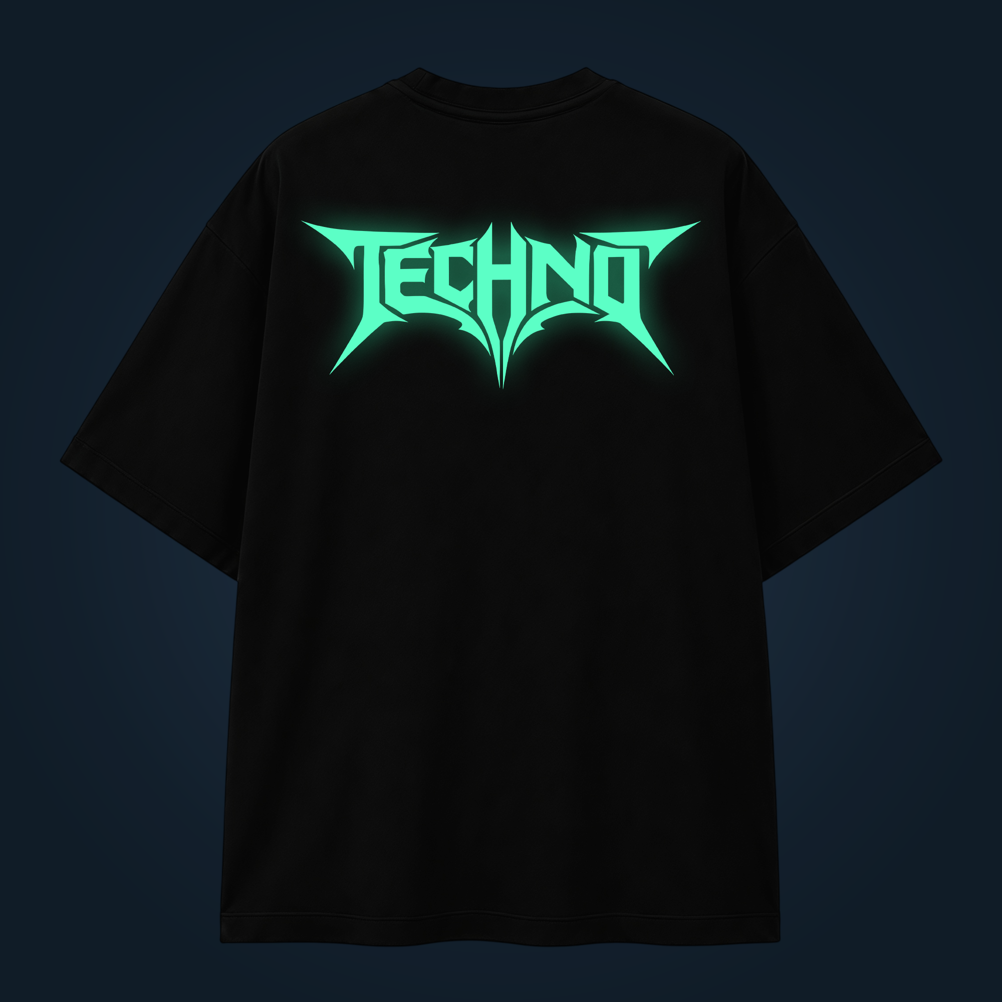 Techno oversized t-shirt backprint