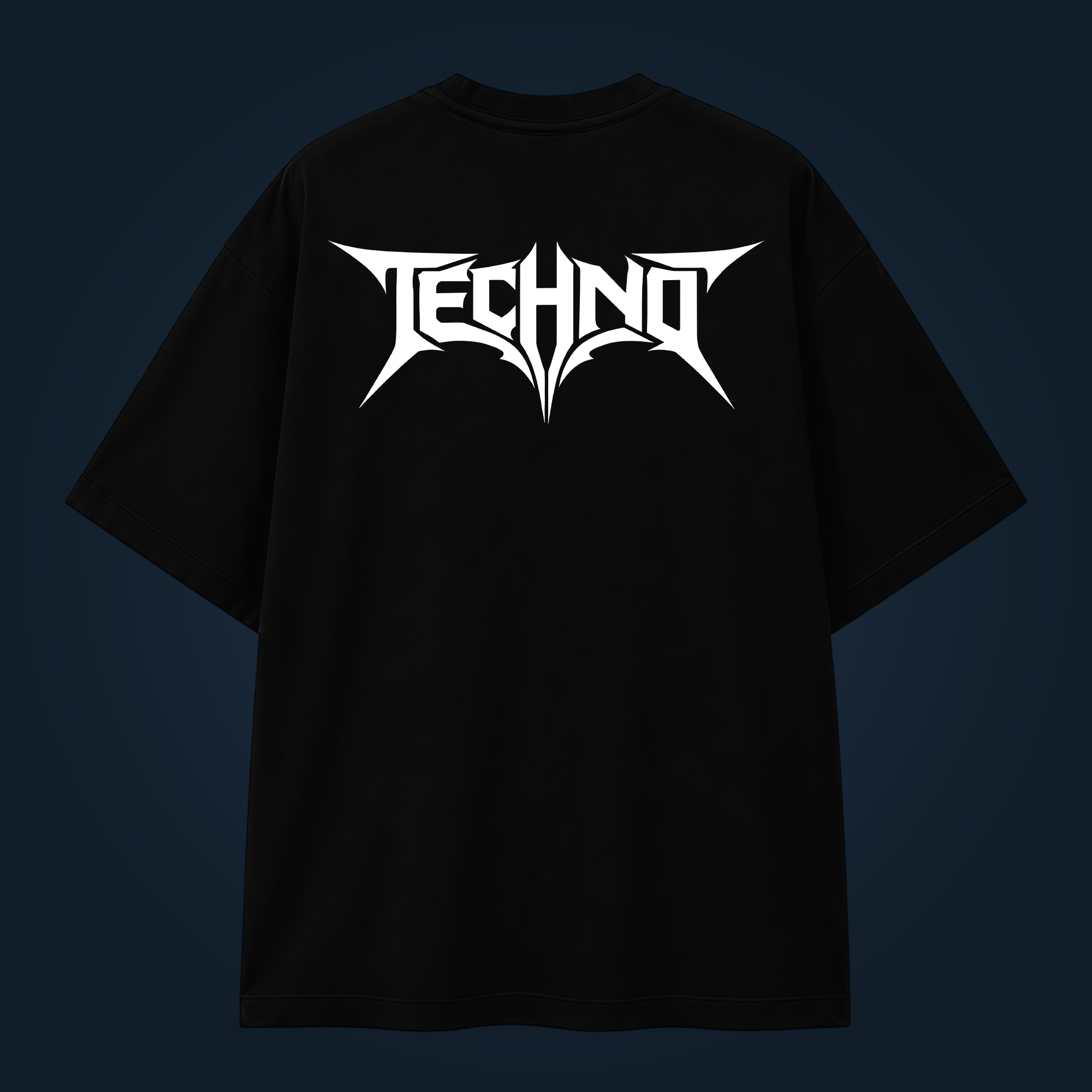 Techno oversized t-shirt backprint - Image 2