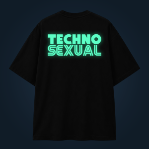 Techno Sexual oversized t-shirt backprint
