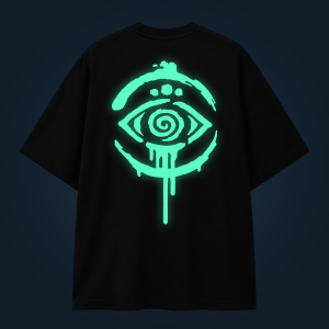 Tribal Eye oversized t-shirt backprint
