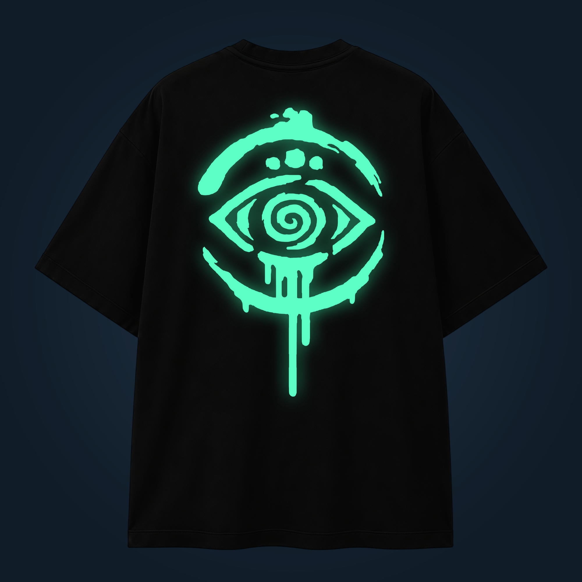 Tribal Eye oversized t-shirt backprint