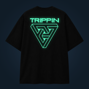 Trippin oversized t-shirt backprint