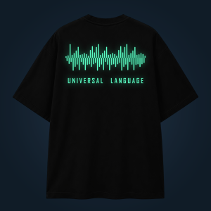 Universal Language oversized t-shirt backprint
