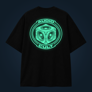 AUDIO CULT oversized t-shirt backprint