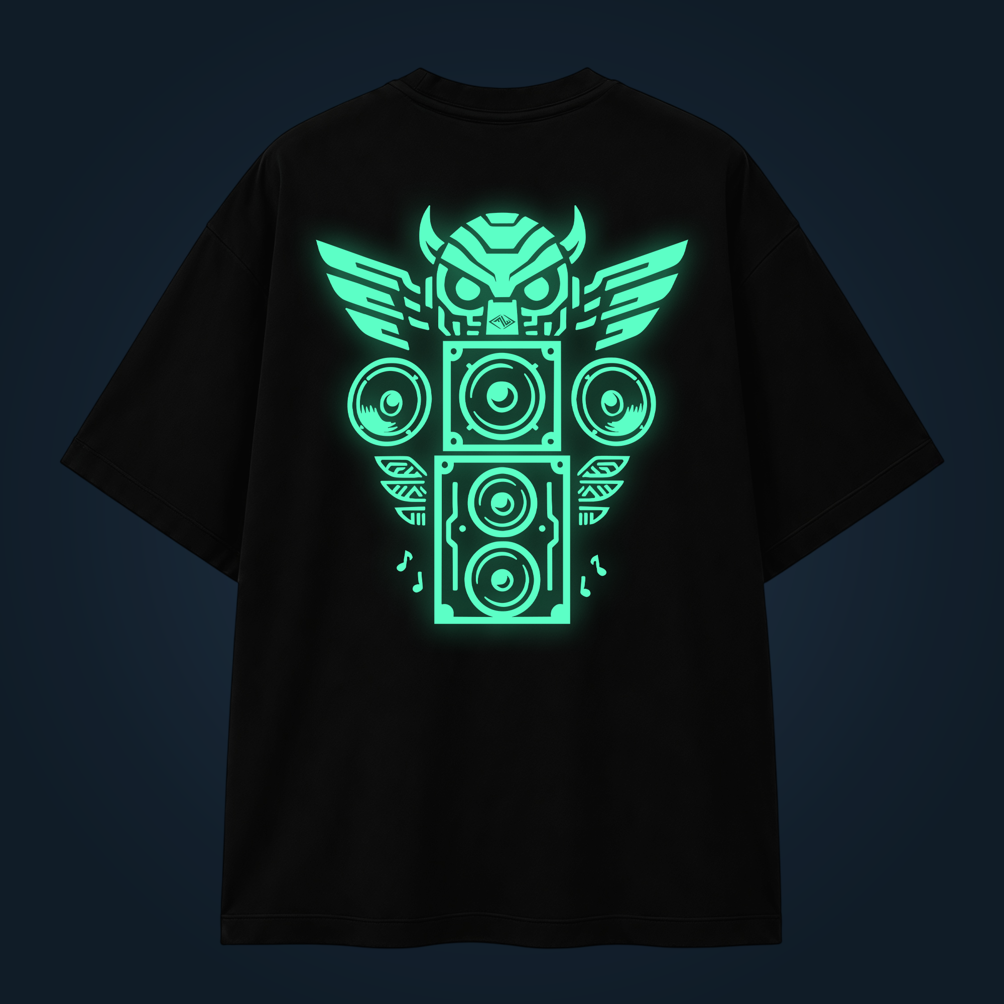 RAVE TOTEM oversized t-shirt backprint