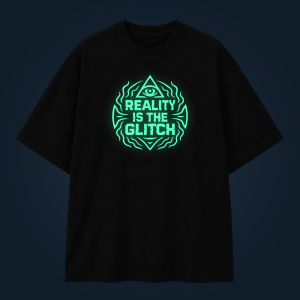 REALITY IS THE GLITCH oversized t-shirt