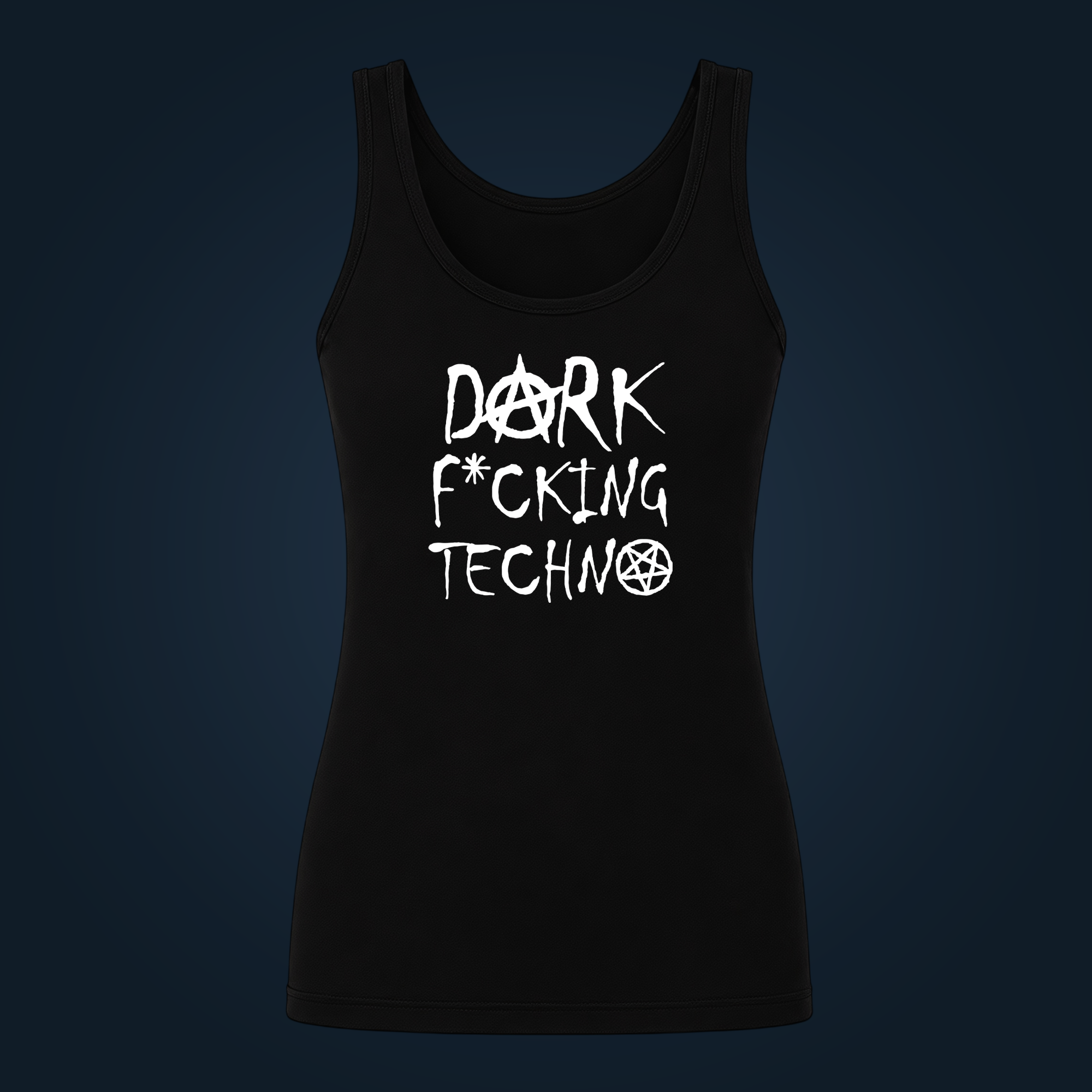 Dark Techno tank top women - Image 2