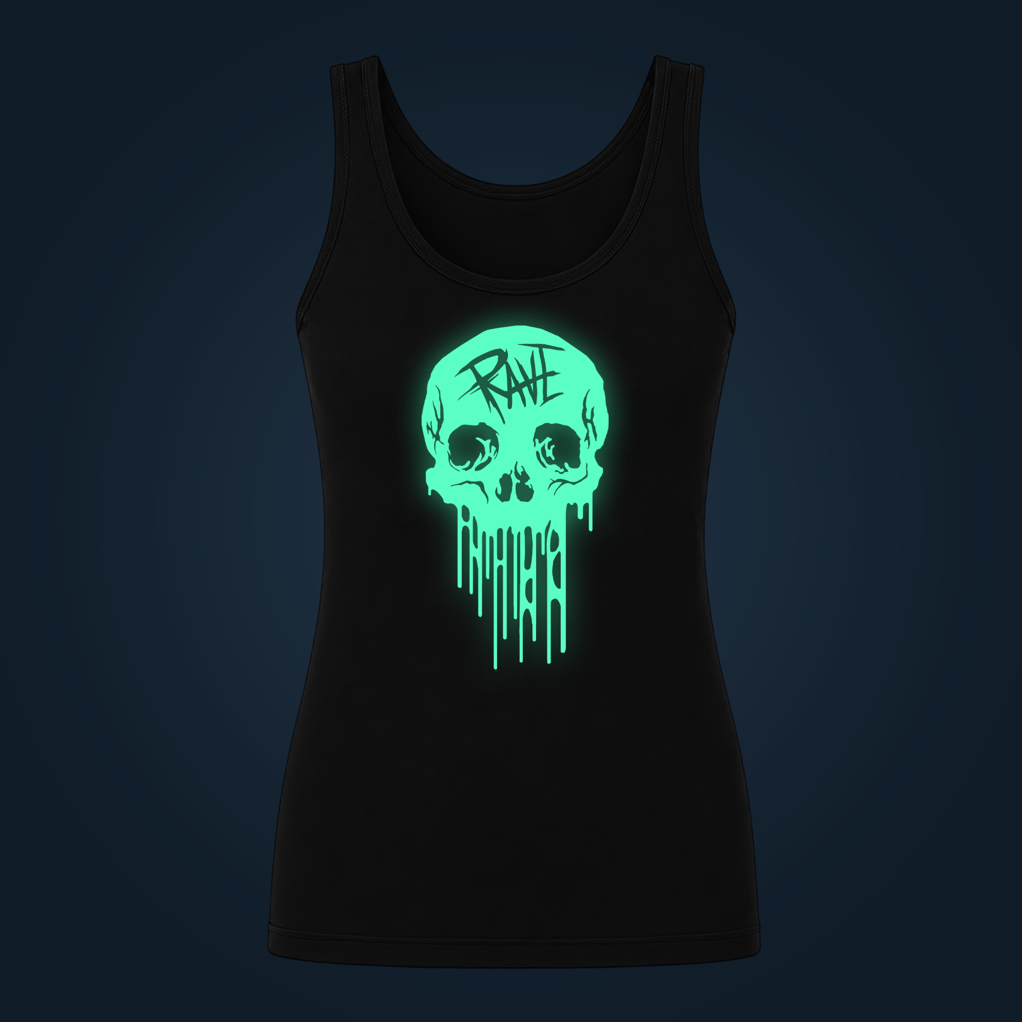 Melting Skull tank top women