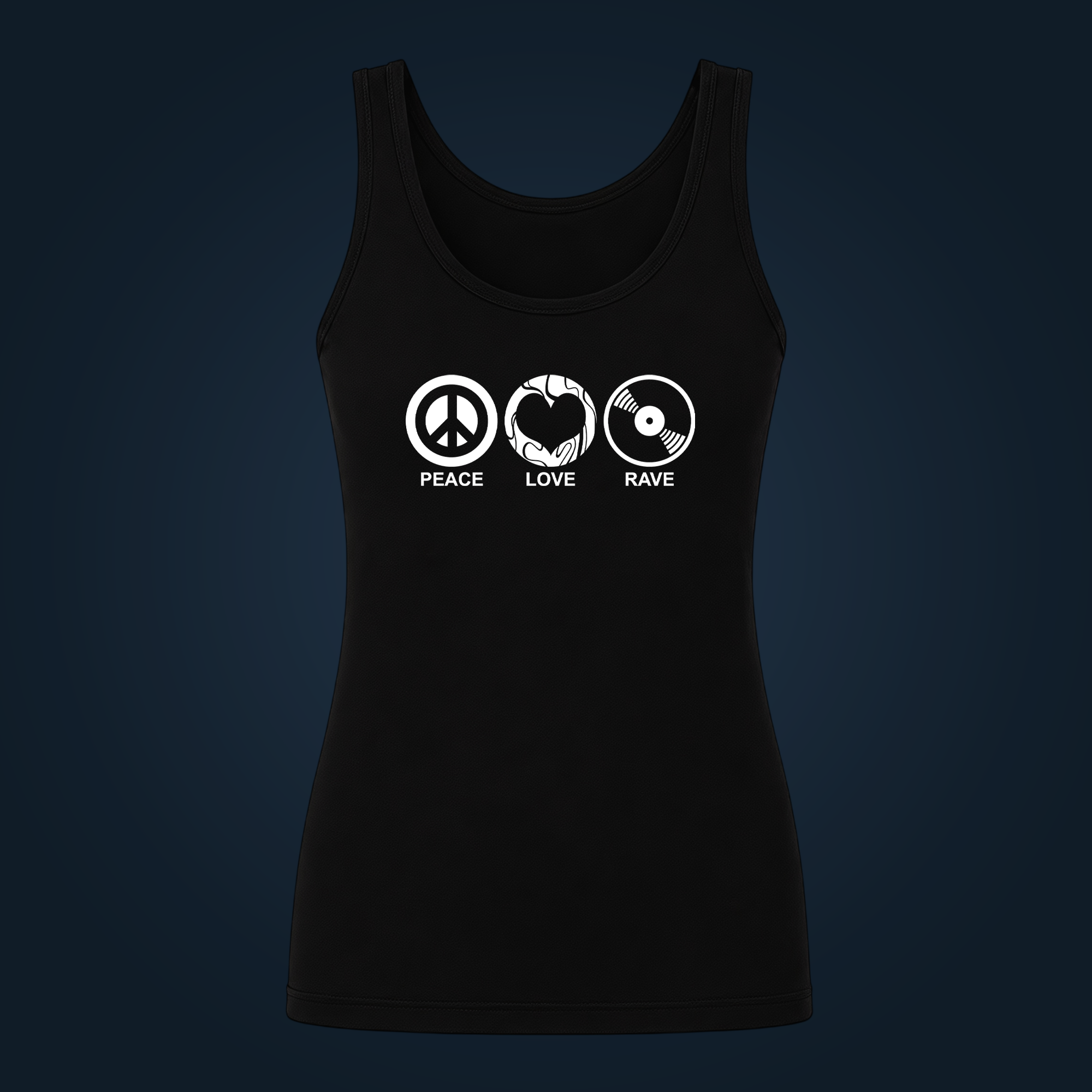 Peace, Love, Rave tank top women - Image 2