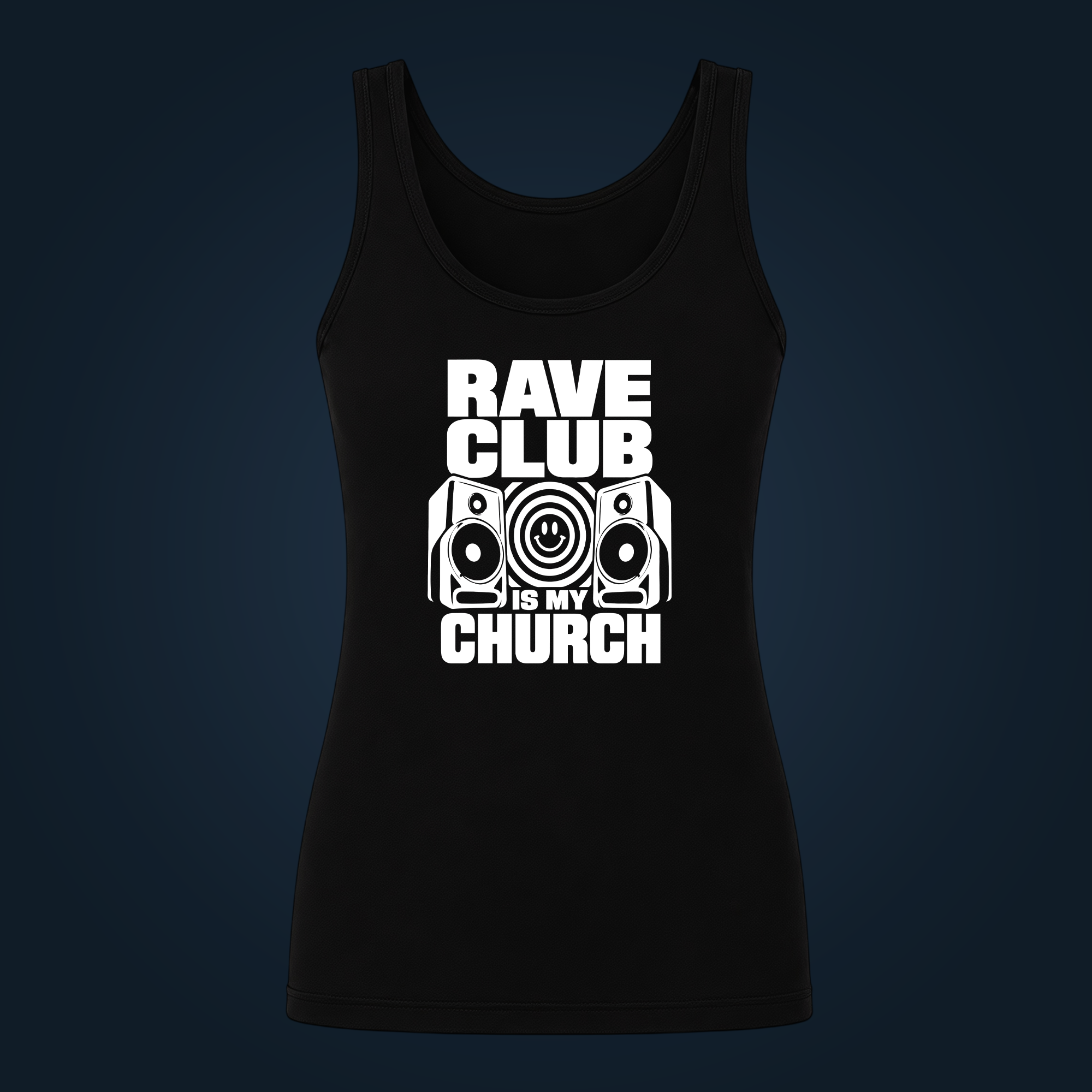 RAVE CLUB IS MY CHURCH tank top women - Image 2