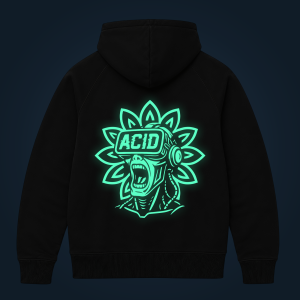 ACID VR zipped hoodie