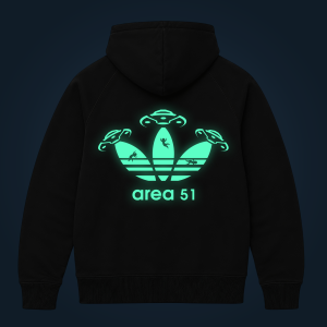 Area 51 zipped hoodie