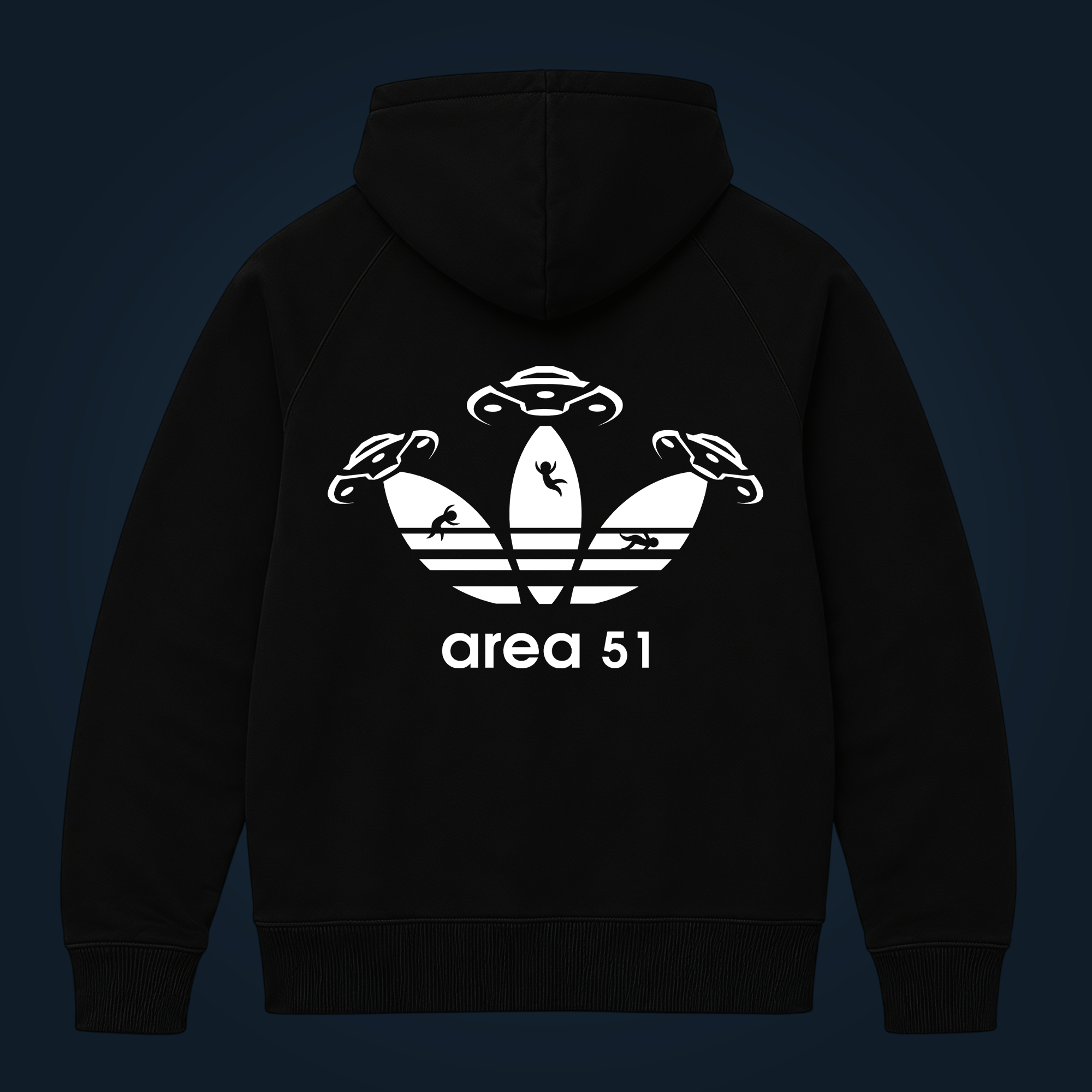 Area 51 zipped hoodie - Image 2
