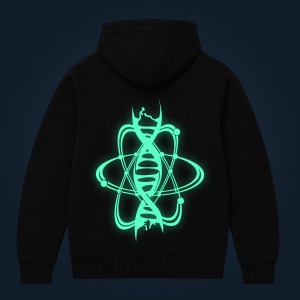 Atomic DNA zipped hoodie