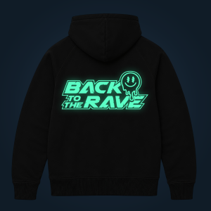 Back To The Rave zipped hoodie