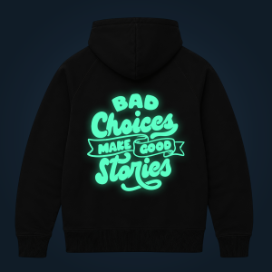 Bad Choices zipped hoodie