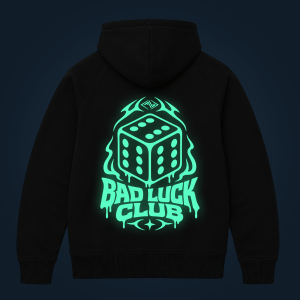 BAD LUCK CLUB zipped hoodie