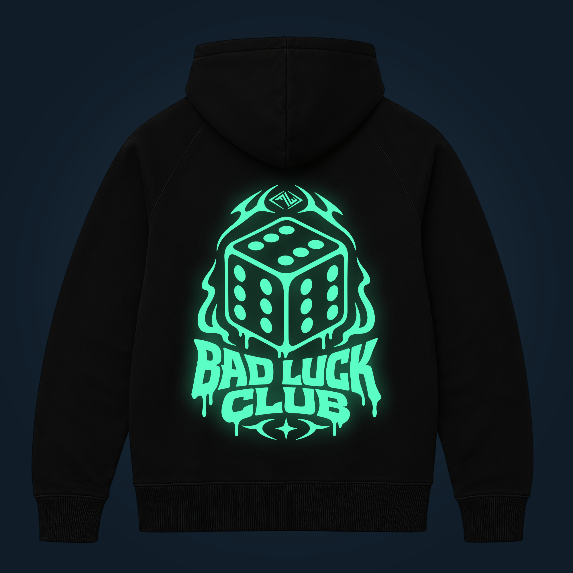 BAD LUCK CLUB zipped hoodie
