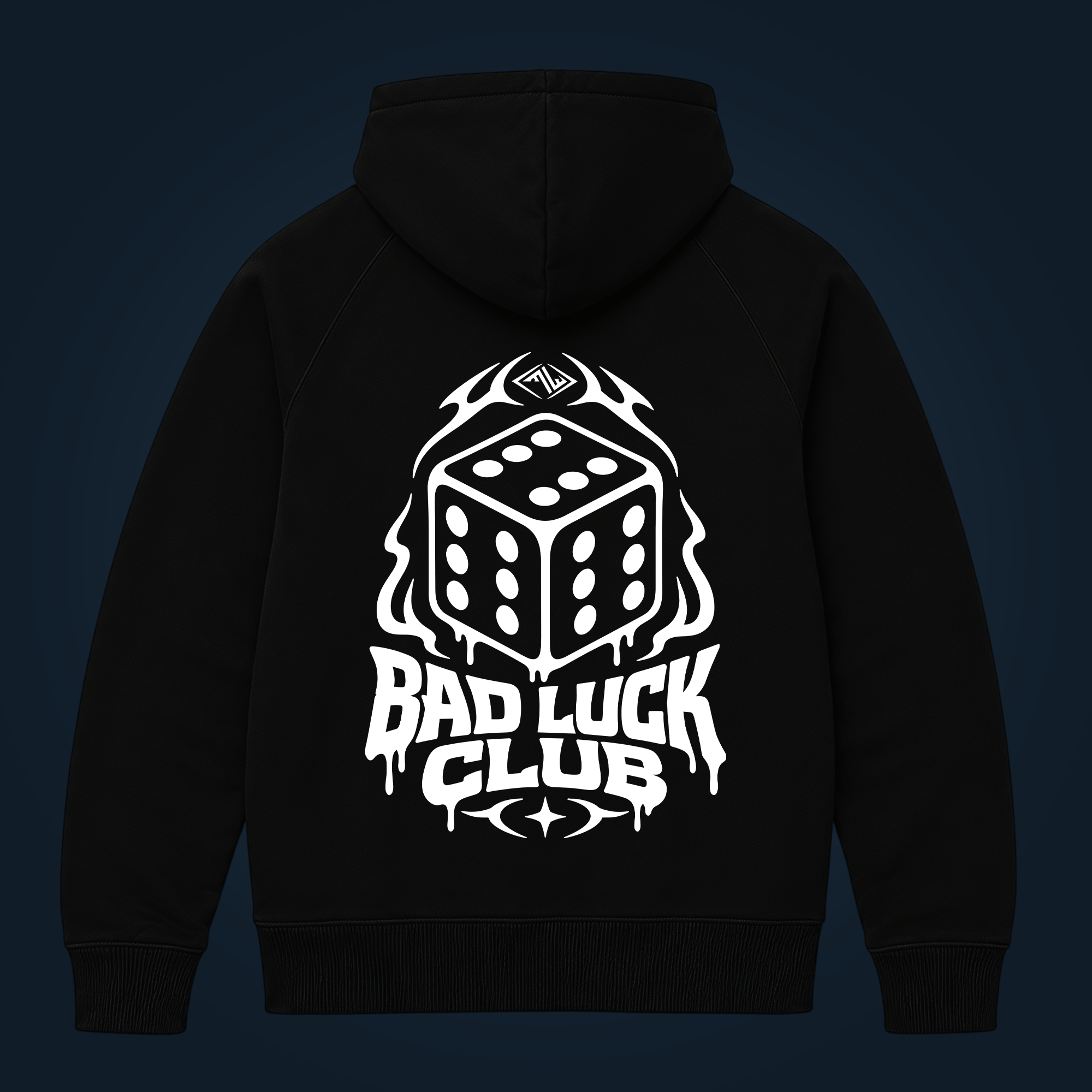 BAD LUCK CLUB zipped hoodie - Image 2